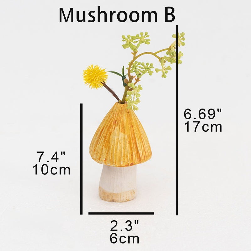 ceramic mushroom vase