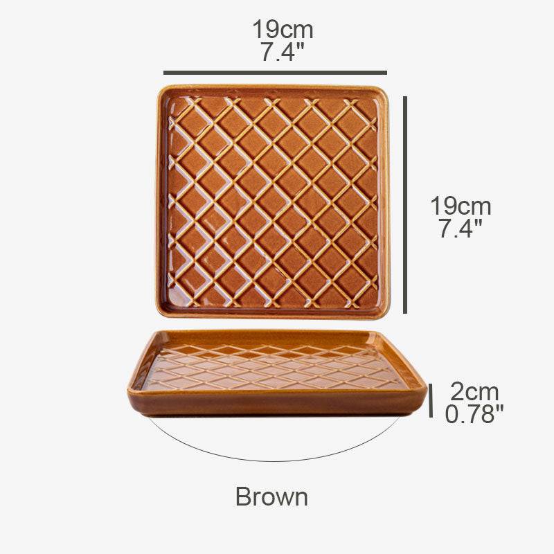 Square Checkered Tray|Jewelry Trays