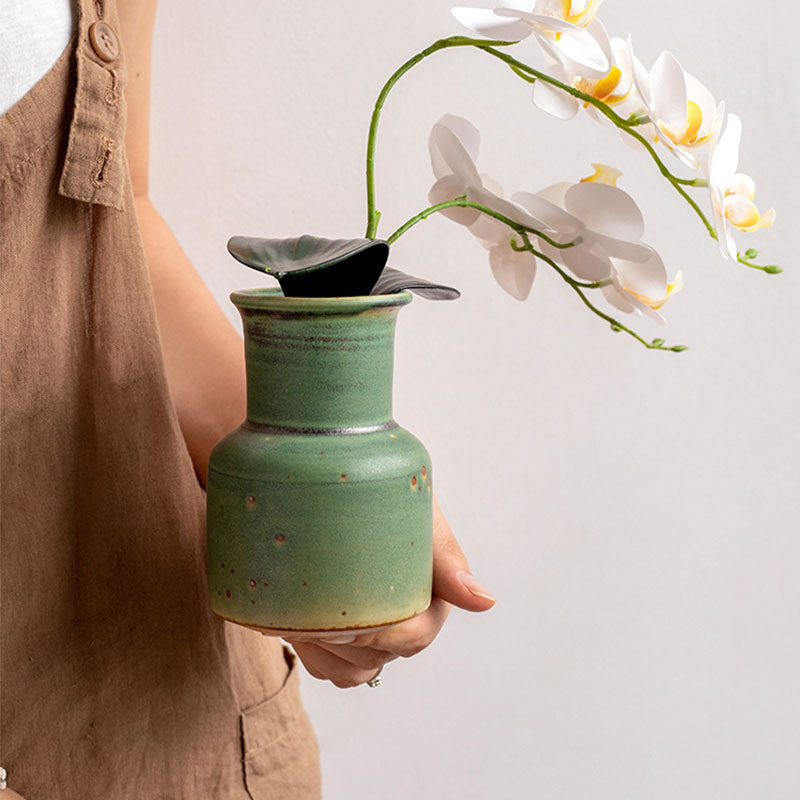 Vintage Green Vase