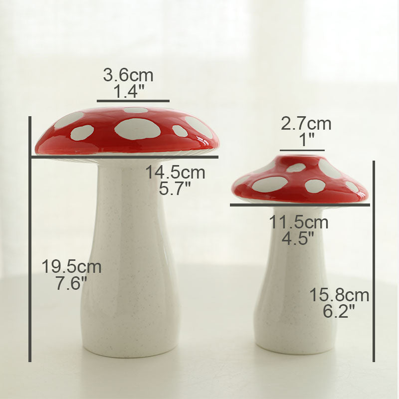 Mini Mushroom Ceramic Vase|Desktop decoration