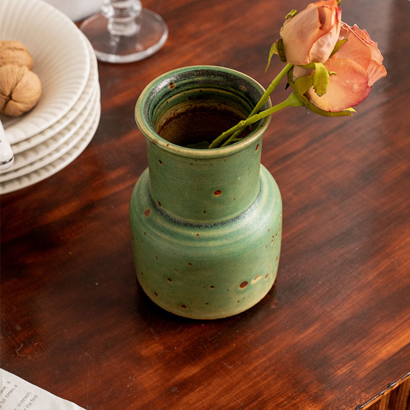 Vintage Green Vase