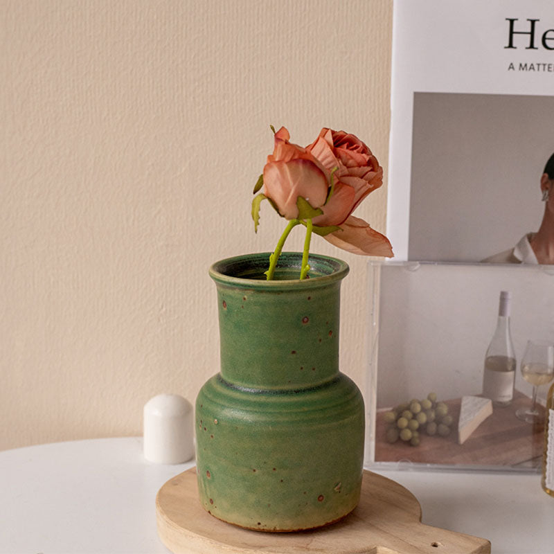 Vintage Green Vase