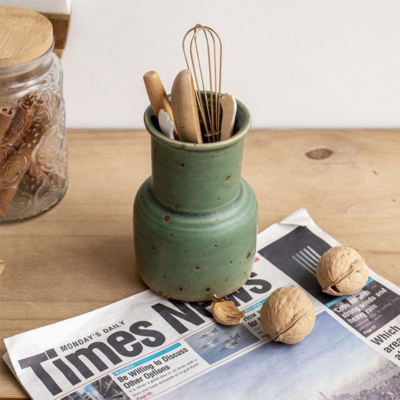 Vintage Green Vase