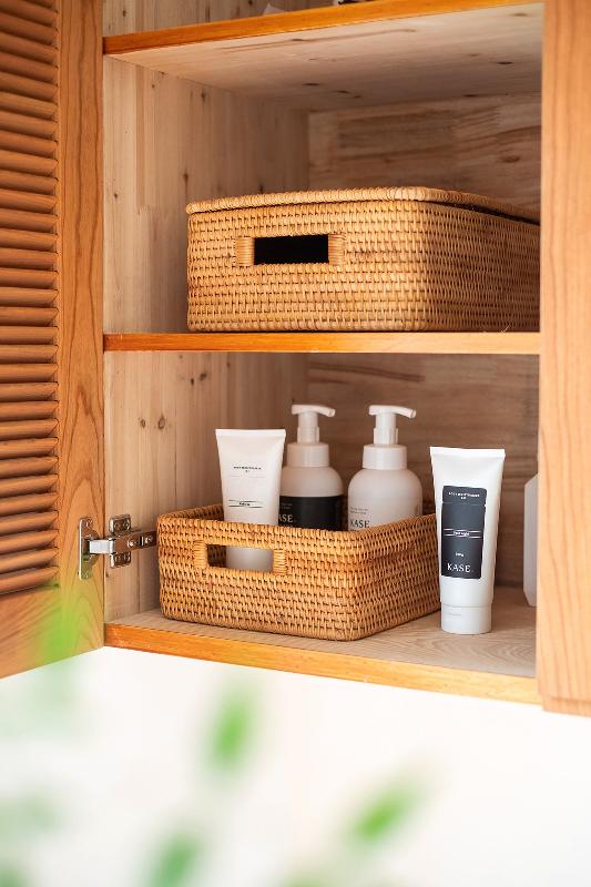 Storage Basket With Lid|Rattan Basket