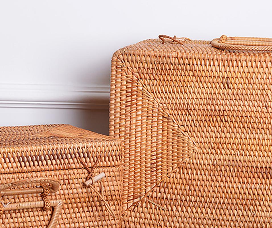 wicker suitcase