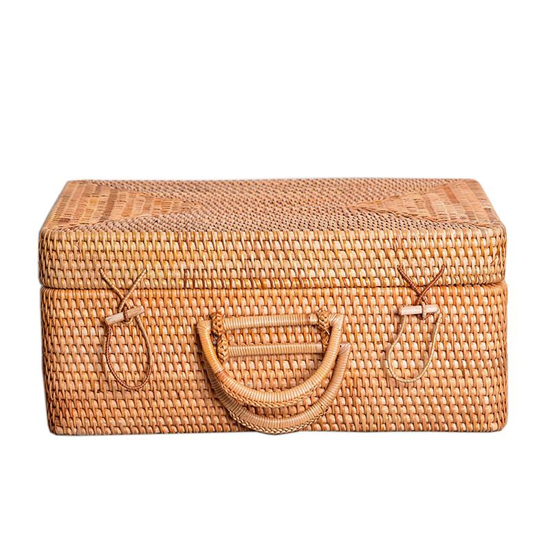 wicker suitcase