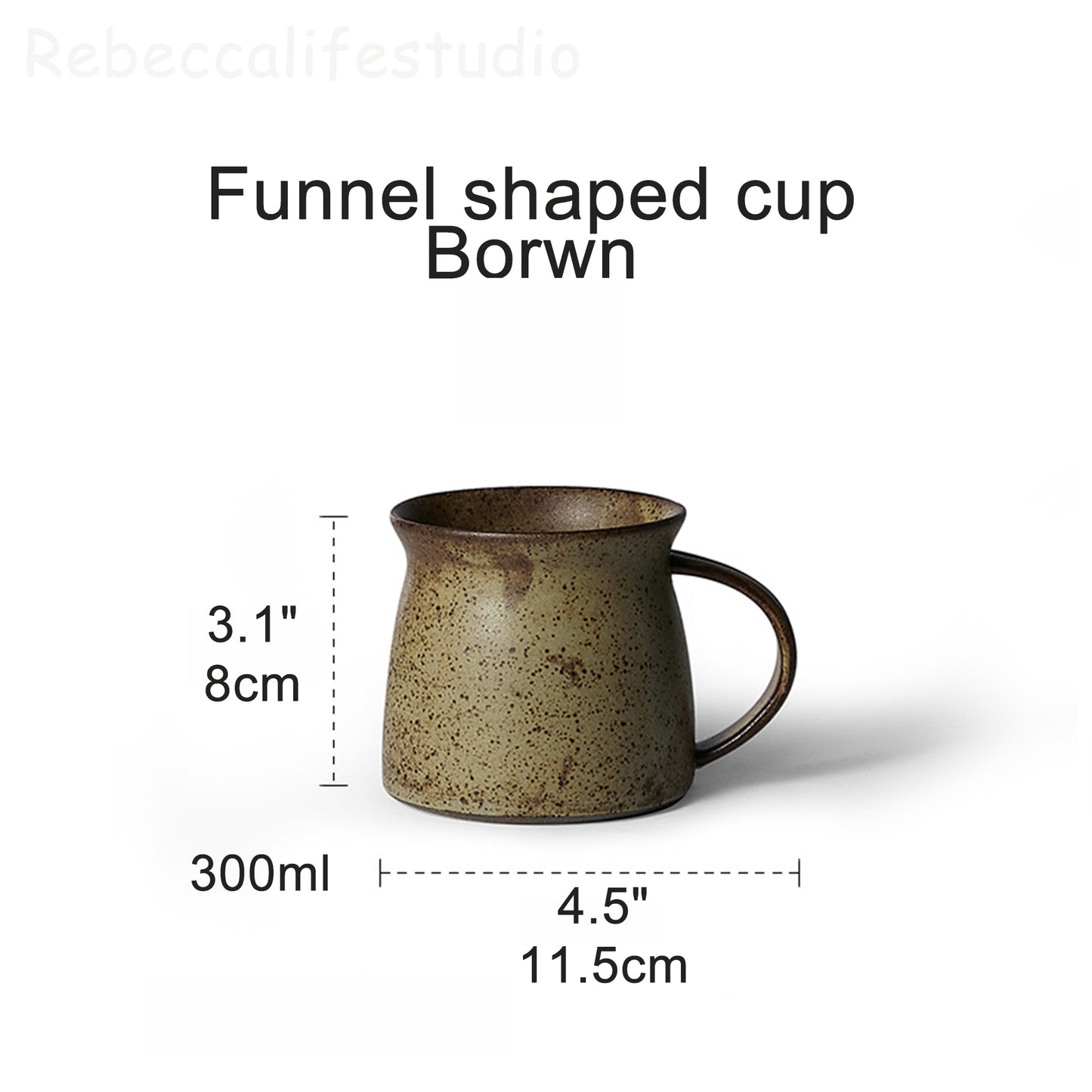 3 Different shape small handmade espresso cup