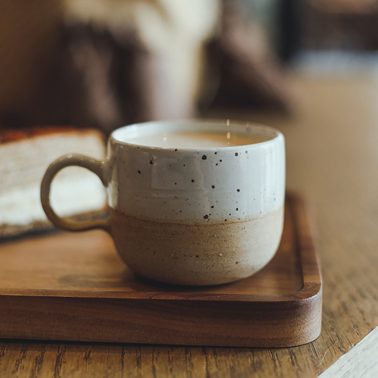 Handmade ceramic espresso cups