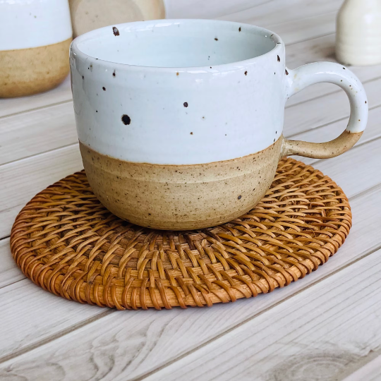 Handmade ceramic espresso cups