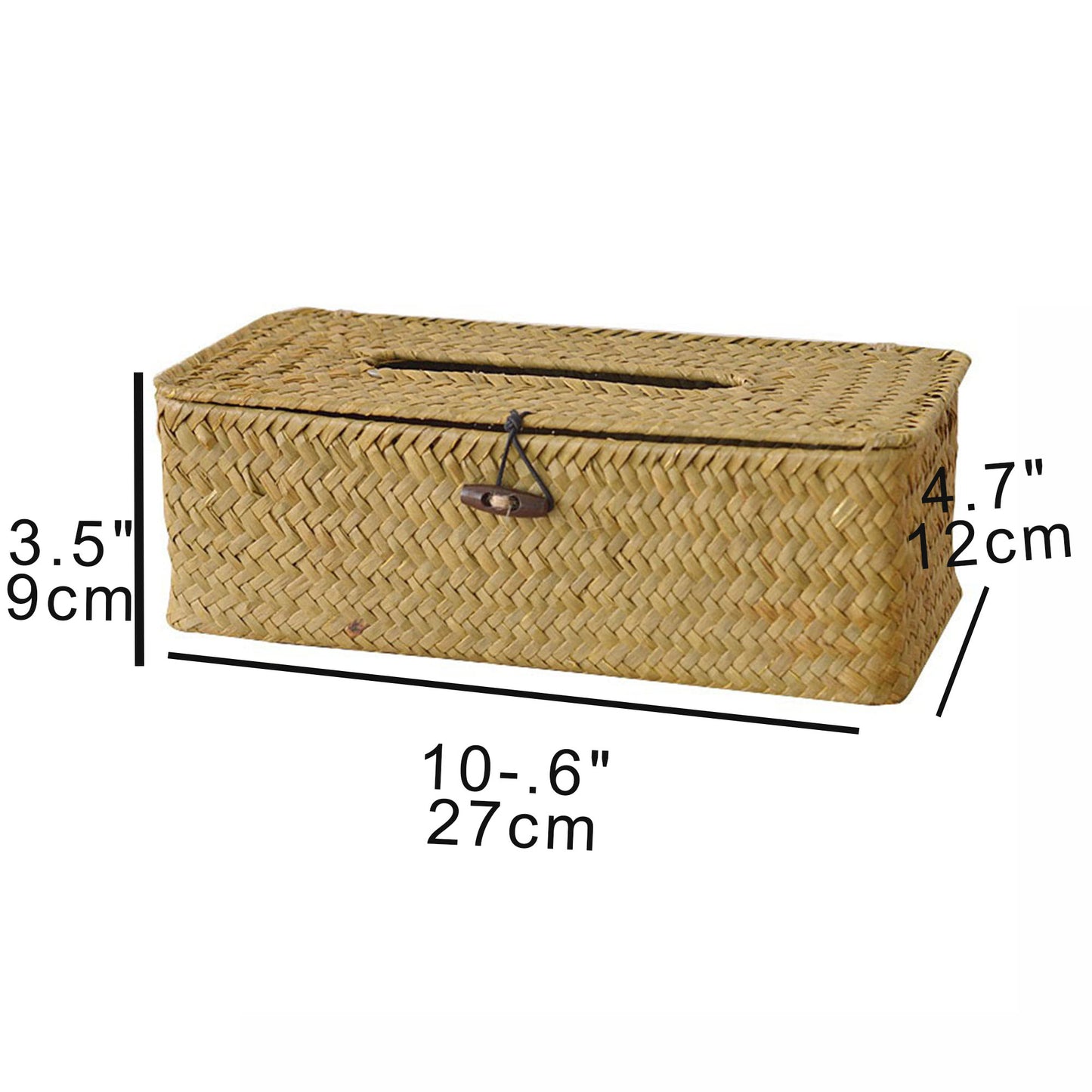 Seagrass handwoven tissue box