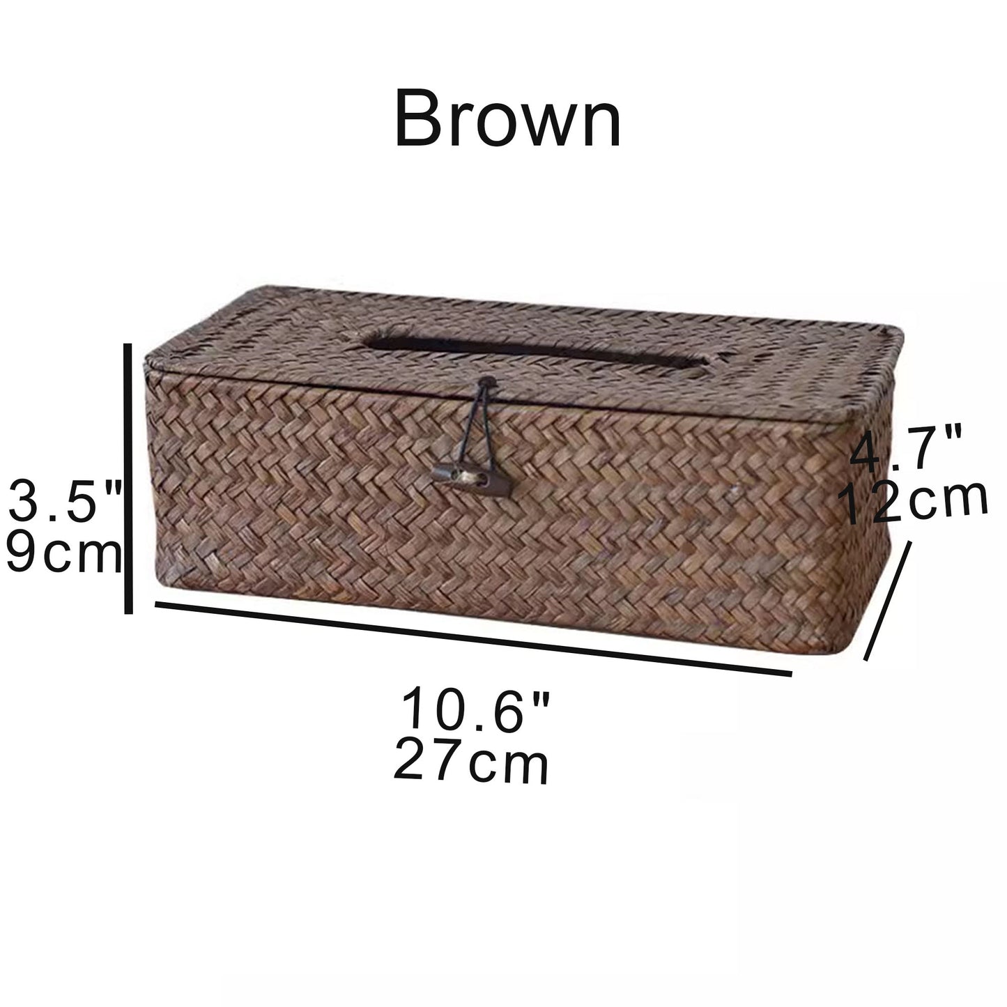 Seagrass handwoven tissue box