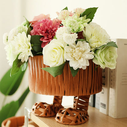 Lovely rattan basket with feet|Coffee Table Storage