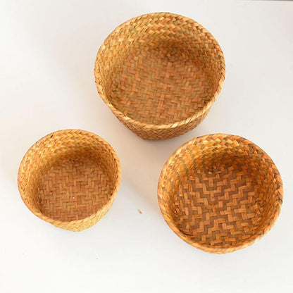 Small Size Tabletop Seagrass Basket Set