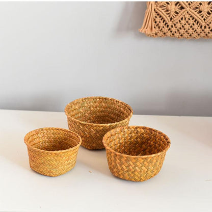 Small Size Tabletop Seagrass Basket Set