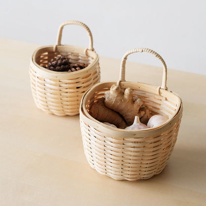 Small Handmade Woven Onion Basket