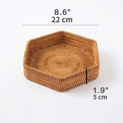 rattan platter