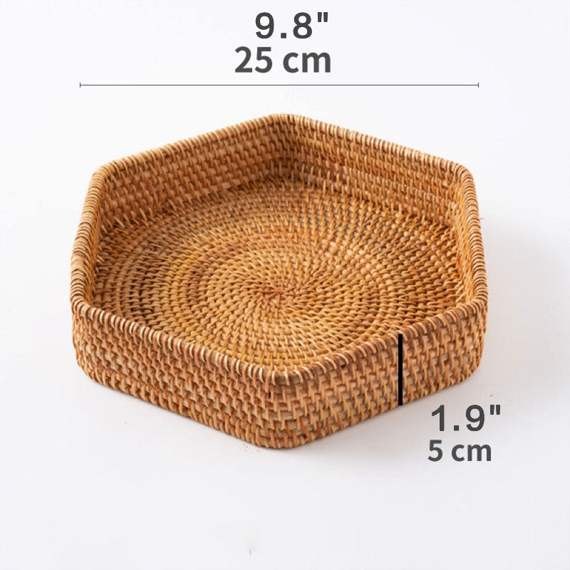 rattan platter