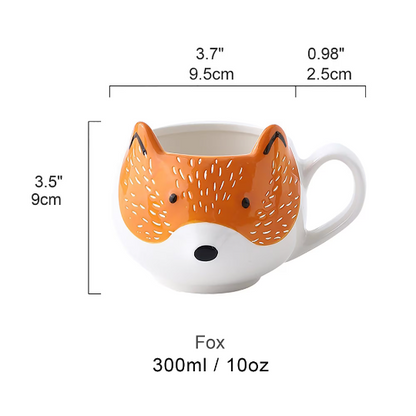 Raccoon Mug Colorgul Animal shape mug