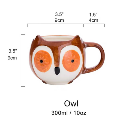 Raccoon Mug Colorgul Animal shape mug