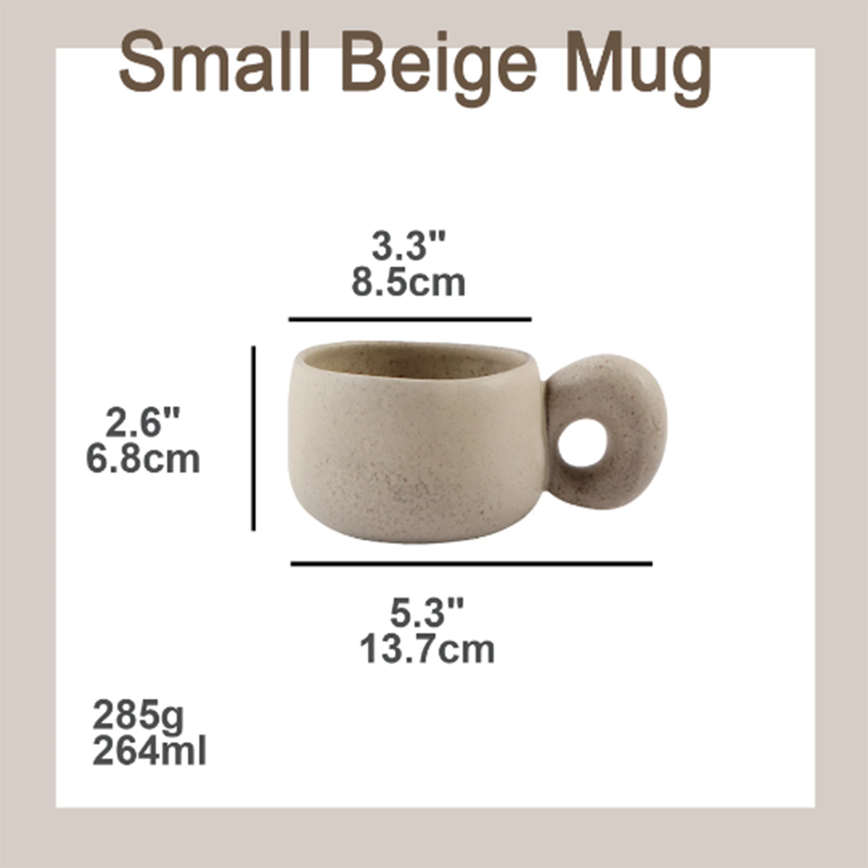 Beige Large size coffee cup