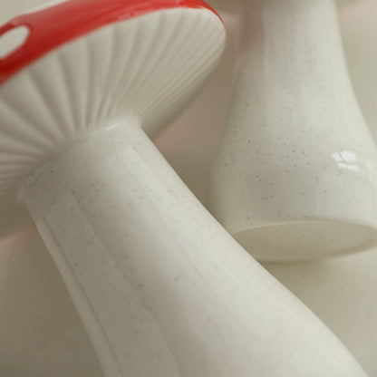 Mini Mushroom Ceramic Vase｜Desktop decoration