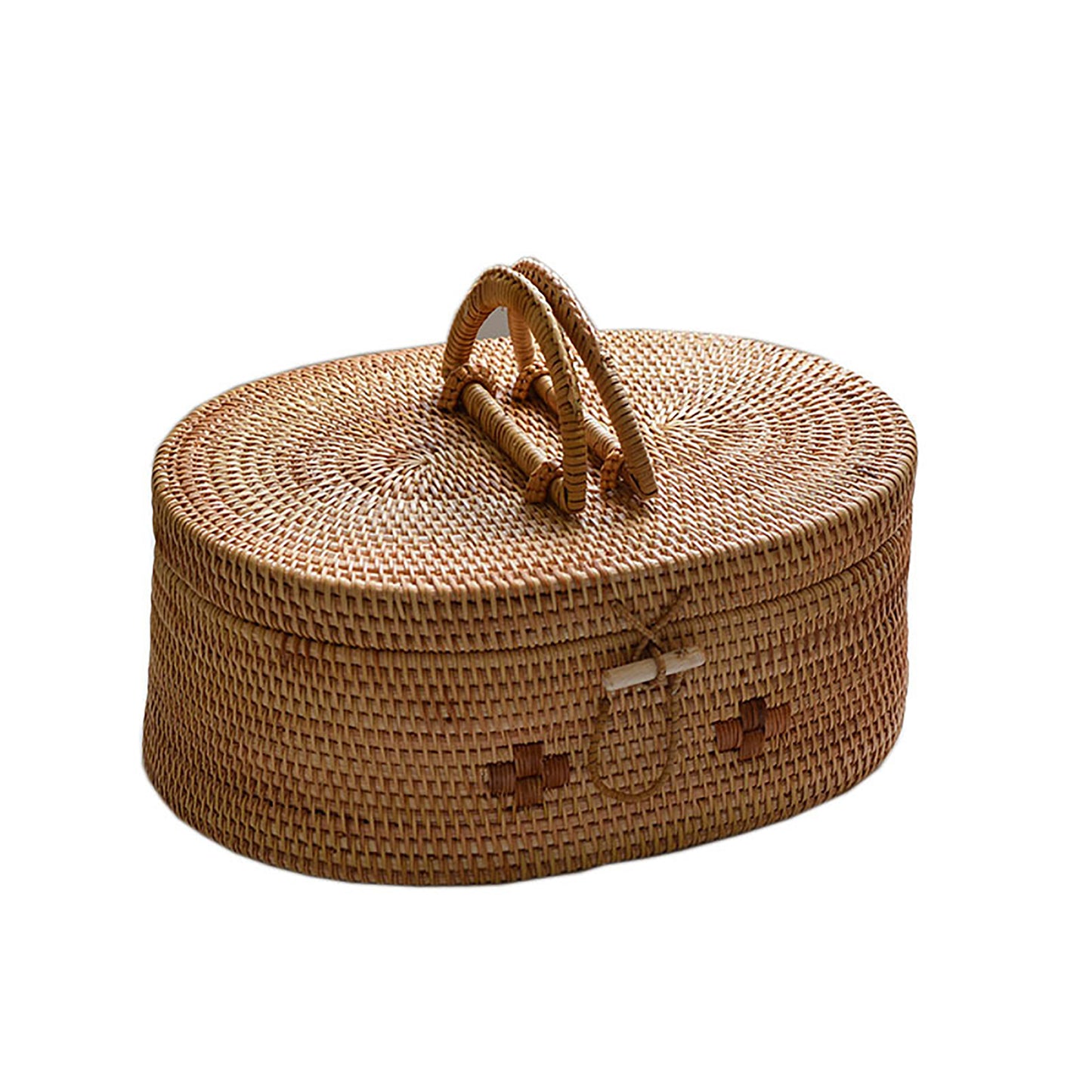 wicker baskets with handle