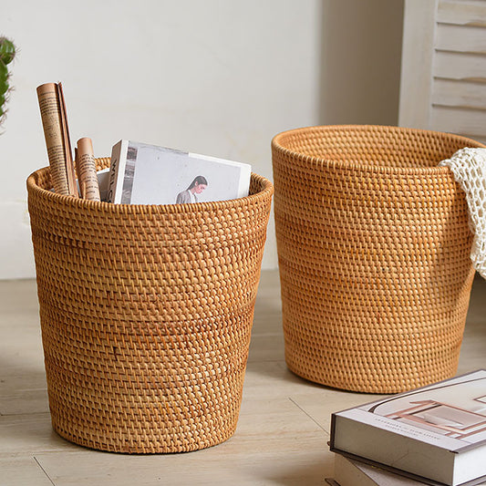 Large Rattan Basket Set for Fruits and Flowers